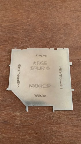 Spur spurlehre gleislehre - 0,