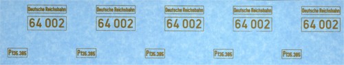 Spur loknummern 64002 drg - loknummern,