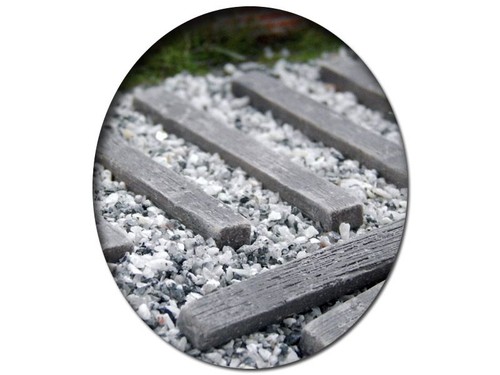 Bahnschwellen holz optik - bahnschwellen, holz-optik
