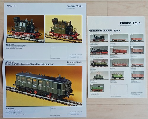 Framos train werbeflyer röwa - werbeflyer,